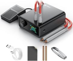 11000W Punktschweißgerät für Akkus, Akku Schweißgerät für 0,1-0,3 mm, 100 Leistungsstufen mit Drehregler, Auto-/Fußpedal-Modus, Dual Pulse