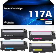 117A spalvoto lazerio MFP 178nw Tonerių rinkinys suderinamas su HP spalvoto lazerio MFP 179fwg 150nw 179fnw 150a 178nw 178 179 150 W2070A W2071A W2072A W2072A W2073A Tonerio kasetė juoda žydra geltona purpurinė Pakuotė 4 vnt.