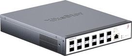 12 prievadų 10G L3 valdomas komutatorius, 10GB tinklo komutatorius su 8 SFP+ prievadais, palaiko DHCP/OSPF/BGP/RIP/VLAN/ACL/LACP/IGMP, metalinis korpusas, montuojamas ant stalviršio ar stovo 19