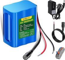 12 V 5600 mAh ličio jonų akumuliatorius su įkrovikliu ir jungtimi, skirtas radijo imtuvams, fotoaparatams, vaizdo kameroms, elektroniniams vargonams, "pasidaryk pats" skaitymo lempoms, teleskopams, sonarams, signaliniams įrankiams
