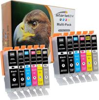 12 spausdintuvų kasečių rinkinys, suderinamas su "Canon PGI- 550 CLI-551" PIXMA iP-7200 iP-7250 iP-8750 iX-6850 MG-5450 MG-5550 MG-5650 MG-5655 MG-6350 MG-6450 MG-665 M0 MG-7100 MG-7150 MG-7550 MX-725