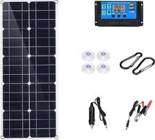 12 voltų / 24 voltų saulės kolektorių rinkinys 10 0 W / 200 W 100 a valdiklio saulės kolektorius Dvigubos 12 V / 5 V USB vandeniui atsparios saulės baterijos Poli saulės baterijos, skirtos automobilių jachtų RV baterijos įkrovikliui, skirtam ne elektros t