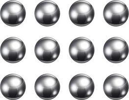 12 x tiksliųjų rutuliukų 14 mm skersmens G1000 201 nerūdijančio plieno guoliams