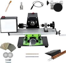 1200 W tekinimo staklės, skirtos karoliukų poliravimui, mini metalo tekinimo staklės, prispaudimo ilgis 0-120 mm, maksimalus apdirbimo skersmuo 25 mm, skirtos gręžimui, šlifavimui