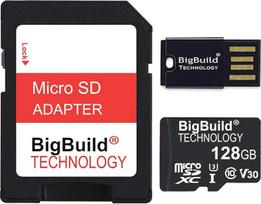 128GB itin greita 100MB/s U3 microSDXC atminties kortelė, suderinama su planšetiniais kompiuteriais "Samsung Galaxy Tab SM-T220/T225, SM-X200/X205, SM-T290/T295, SM-T307U