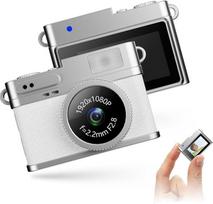 128GB senovinis skaitmeninis fotoaparatas, 1080P FHD Vlogging fotoaparatas su 0,96 colio ekranu, nešiojamasis mikro vaizdo registratorius, skirtas studijoms, fotografavimui ir kelionėms