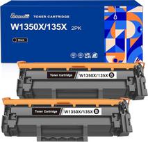 135X Tonerkartuschen, Ersatz für HP 135X W1350X 135A W1350A Tonerkartuschen, kompatibel mit HP LaserJet MFP m234dw LaserJet MFP m234sdw LaserJet MFP m234sdw LaserJet MFP m234sdwe Druckern (2 schwarz)