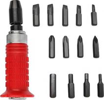 14 dalių smūginių partijos atsuktuvų rinkinys Knockkable Screwdriver Bit Combination Set Remontas Išmontavimas Rankinis įrankis
