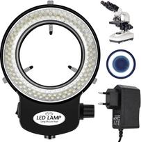 144 LED mikroskopo žiedo šviesa 0-100 % reguliuojama lempa mikroskopo žiedo apšvietimui