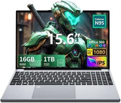 15,6 colių nešiojamasis kompiuteris, 16GB DDR4-RAM, 512GB SSD (16GB RAM + 1 TB SSD)
