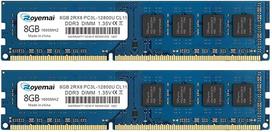 16GB rinkinys (2 x 8GB) DDR3-RAM, DDR3 1600 PC3-12800U 8GB DDR3 2Rx8 240-pin Dimm CL11 1,35 V stalinių kompiuterių atminties modulių atnaujinimas