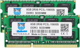 16GB rinkinys (2x8GB) DDR3/DDR3L 1333 MHz SODIMM PC3/PC3L 10600S 8GB 204 kontaktų ne ECC CL9 2Rx8 dviejų eilių nešiojamųjų kompiuterių atminties