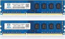 16GB rinkinys DDR3-1600 UDIMM 8GBx2 PC3 12800 1,5 V CL11 2Rx8 PC3 12800U 240 kontaktų DDR3 1600 MHz ne ECC dviejų eilių staliniams kompiuteriams skirtas atminties modulis