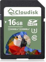 16GB SD kortelė UHS-1 Flash atminties kortelė, 1080P Full HD 30MB/s arba greitesnė (16GB SD atminties kortelė)
