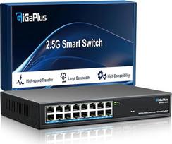 16 prievadų 2,5Gb/s nevaldomas eterneto komutatorius, 16x2,5G Base-T prievadų. "GiGaPlus" 2,5Gb/s tinklo komutatorius, skirtas 2,5Gb/s NAS/PC, belaidis prieigos taškas, "WiFi6" maršrutizatorius, "Plug and Play", dizainas be ventiliatoriaus