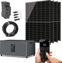 1720 W balkono elektrinės komplektas su 4 x 430 W dviaukščiais saulės moduliais, 50 m nuolatinės srovės kabeliu, 10 x MC4 kištuku, 10 x MC jungtimi, "Jupiter C Plus", išmaniuoju skaitikliu CT002