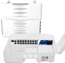 19 prievadų lauko PoE komutatorius su 2 Uplink ir 1 SFP | IP65 apsauga | 300W integruota galia | IEEE802.3af/at/bt | AI Watchdog | 6KV Blitzschutz | All-in-One Box | automatinis įjungimas