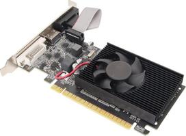 1G DDR3 vaizdo plokštė su ventiliatoriumi, 64 bitų biuro vaizdo plokštė su DVI VGA prievadu, PCIE 2.0, "DirectX10.1" grafika, skirta kompiuterio biuro vaizdo įrašams