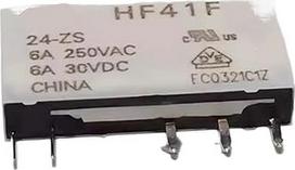 1Pcs HF41F 05 12 24 ZS HS Elektromagnetinė galios relė Ultra Thin Industrial Control (HF41F-24-HS) Valdymo relės