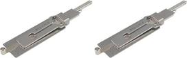 2 in 1 Edelstahl Haken Pick Set Lock Decoder Schlüssel Decoder Werkzeug Für Schloss Wartung Und Reparatur Hand Werkzeuge Pickup Kit(2PCS)
