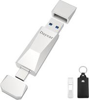 2 in 1 USB atmintinė, 512GB USB 3.2 atmintinė su iki 500MB/s perdavimo sparta, skirta "iPhone 15/15 Plus/15 Pro/15 Pro Max/USB-C iPad/Android/Laptop/Mac