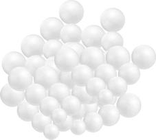 2 rinkiniai Baltas putplasčio kamuolys putos Ornamentas Apvalus putplasčio putos Kamuoliai Decoratiuni Craciun Amatų medžiagos Rankų darbo putplasčio kamuolys Putų kamuolys Putų kamuolys dekoruotas Pakuotė 100 x 2