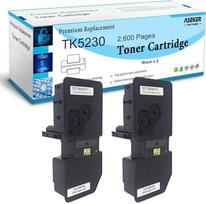 2 Schwarz Kompatibler Tonerkartusche TK5230 TK-5230 für Kyocera Ecosys M5521cdn M5521cdw P5021 P5021cdn P5021cdw Druckern, 2600 Seiten für TK5230K