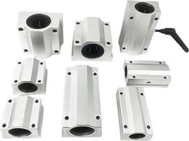 2 vienetai / 2 vienetai SCS8LUU SCS10LUU SCS12LUU SCS13LUU SCS16LUU SCS20LUU Linear Kugellager Block CNC Router 3D Drucker Wellen Stange Teile(SCS16LUU)