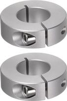 2 vnt. veleno įvorės 20 mm skylė aliuminio lydinio komplekto varžtų Split Clamp jungtis, 40 mm OD, 12 mm plotis, skirta ratų vežimėlio ašiai, pavarų mazgams,