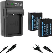 2 x "Blumax" akumuliatorius, suderinamas su "Fujifilm NP-W126s" [1140 mAh] + įkroviklis "Fuji NP-W126", skirtas X-A1 X-A7 X-E5 X-H1 X-M5 / X-Pro3 X-S10 X-T3 X-T30 III X-T200