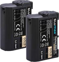 2 x "Blumax" baterija, suderinama su "Nikon" EN-EL15c | - 2600mAh -| EN-EL15b EN-EL15a EN-EL15, skirta Z8 Z7 II Z6 III Zf Z5 - D800 D850 D7100 D7500 - MH-25 MH-34