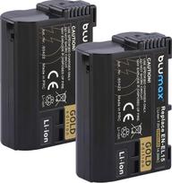 2 x "Blumax" baterija, suderinama su Nikon EN-EL15, 2040 mAh, EN-EL15c EN-EL15b EN-EL15a, skirta /- Z8 Z7 II Z6 II Z5 Zf -/ D500 D800 D850 D7200 D7500-1 V1