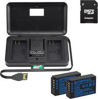2 x EN-EL20 akumuliatoriai ir išmanusis LCD ekranas Dvigubas USB įkroviklis, skirtas Nikon Coolpix P1000, P950, P1100, Coolpix A, 1 J1, 1 J2, 1 J3, 1 S1, 1 V3, 1 AW1, DL24-500 skaitmeniniam fotoaparatui