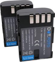 2 x Panasonic DMW-BLF19, DMW-BLF19E PREMIUM pakaitinis įkraunamas fotoaparato akumuliatorius iš Dot.Foto - Panasonic Lumix DMC-GH3