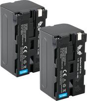 2 x SK akumuliatorius "Sony NP-F750" | 4400 mAh - Akumuliatorius NP-F550 NP-F730 NP-F960 NP-F970 NP-F980 NP-F990 NP-F990 // Blykstės Vaizdo lempos Lauko monitoriai