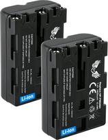 2 x SK akumuliatorius "Sony NP-FM500H" | 1400mAh | NP-FM500 "Sony Alpha 57 77 99 II A57 A58 A65 A68 A77 A77V A99 II DSLR A450 A580 A700 A850 A900 0