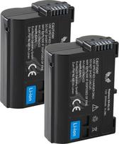 2 x SK akumuliatorius Nikon EN-EL15 | 2040 mAh | EN-EL15b EN-EL15c, skirtas Nikon Z5 Z6 II Z7 II D500 D610 D780 D800 D810 D850 D7000 D7200