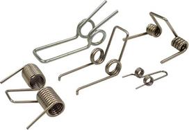 2,0 mm skersmens vielos skersmuo 2,0 mm plieninė spiralinė ritė Nuolatinis sukimo momentas Dviguba sukimo spyruoklė 5 vnt (spalva: metalinė, dydis: 2.0-NO8)