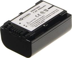 2-Power VBI9706A 7,2 V 650 mAh akumuliatorius, skirtas "Sony Handycam FDR-AX100, PJ675 ir PJ680" vaizdo kameroms - juodas