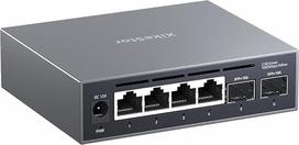 2.5G komutatorius valdomas internetu, 4X 2.5G RJ45 + 2X 10G SFP+ LWL prievadai, daugiafunkcinis tinklo komutatorius, aliumininis aušinimas, L2-Profi per Web-GUI, LACP/QoS/VLAN/IGMP, paprastas valdymas, geriausias našumas.