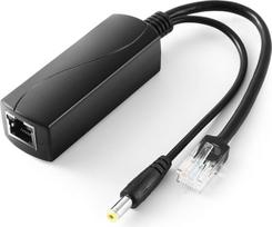 2.5G PoE 24V/1A skirstytuvas, nuolatinės srovės kištukas 5,5 x 2,1 mm, 48V PoE ir 24V/1A 24W išėjimas, 2,5Gbps Ethernet atitinka IEEE 802.3af/at, "Plug and Play", skirtas IP kameroms, išmaniesiems namams (PS5724TG)