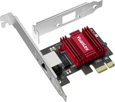 2.5G-Netzwerkkarte, YuanLey 2.5Gb PCIe-Ethernet-Adapter mit Realtek RTL8125B, PCI Express zu RJ45 LAN-Karte, 2500Mbps NIC für Windows/Linux/macOS, Kompatibel mit X1/X4/X8/X16-Steckplatz
