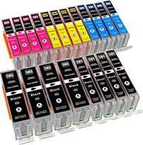 20 suderinamų spausdintuvų kasečių, kuriomis galima pakeisti "Canon" PGI 580 CLI 581 PIXMA TR7550 TR8550 TS6150 TS6151 TS6250 TS6251 TS6350 TS6351 TS705 TS8150 TS8151 TS8151 TS8151 TS8151 52 TS8 5250 TS8251 PGI-580 CLI-581