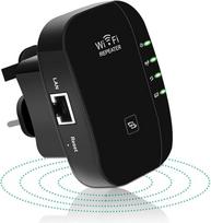 2026 WiFi Extender, WiFi Booster, WiFi Repeater, deckt bis zu 3000 m² und 45 Geräte ab, Internet Booster - mit Ethernet-Port, schnelle Einrichtung, Home Wireless Signal Booster, UK-Stecker