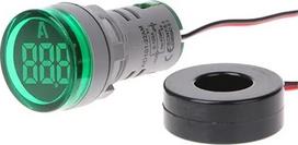 22MM 0-100A skaitmeninis ampermetras Stromo matuoklis LED Lampe Runde Licht Skaitmeninis LED Ampero testeris Ampermetras