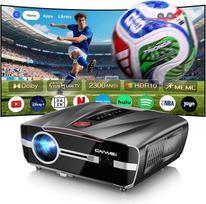 2300ANSI daglichtbeamer 4K Ultra HD HDR10 overdag slimme Projektorius su tof Automatinis fokusavimas HDMI ARC/CEC 38W DB Audio WiFi6 Bluetooth 5.4 WLAN Projektorius, skirtas žaidimams Žaidimų plafonai