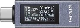 2303C Typ-C Strom Spannung Kapazität Telefonas USB testeris DC 4-30V 0-12A Power Meter Tester PD Mobile power Detektor Batterie Test (KWS-2301C)