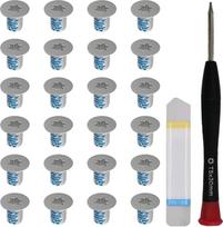 24 M2 x 3 Torx T5 nešiojamojo kompiuterio pagrindo korpuso varžtų pakuotė, suderinama su "Dell XPS 13 9343 9350 9360 15 9550 9560 M5510" su T5 Torx atsuktuvu