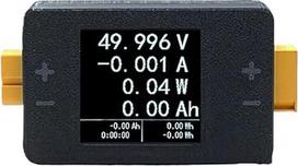 25 A, 8-150 V, dvikryptis Gleichspannungs-/Strom-Leistungsanalysator, LCD-Anzeige, Voltmeter, dvikryptis ampermetras, skirtas LIPO baterijų bandymams