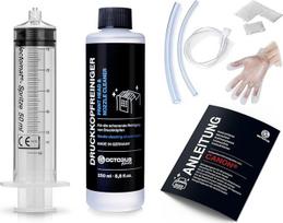 250 ml purkštukų valiklis "Canon Pixma" spausdinimo galvutėms su žarnos adapteriais